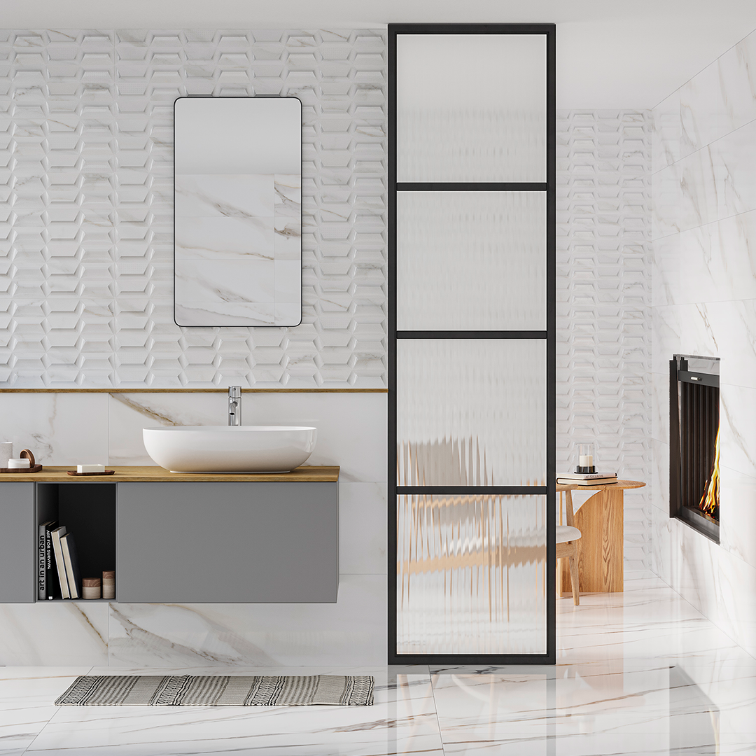 Revestimento Calacatta Cerâmico 10 mm - Placas vários formatos - Rocersa