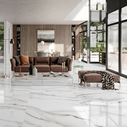 Pavimento Calacatta Cerâmico 10 mm - Placas vários formatos - Rocersa