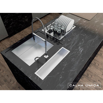 Calha Seca Kitchen 1000 Calha Úmida - AÇO 304