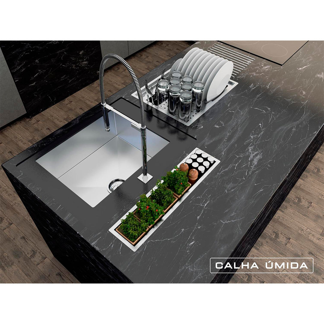 Calha Seca Kitchen 1000 Calha Úmida - AÇO 304