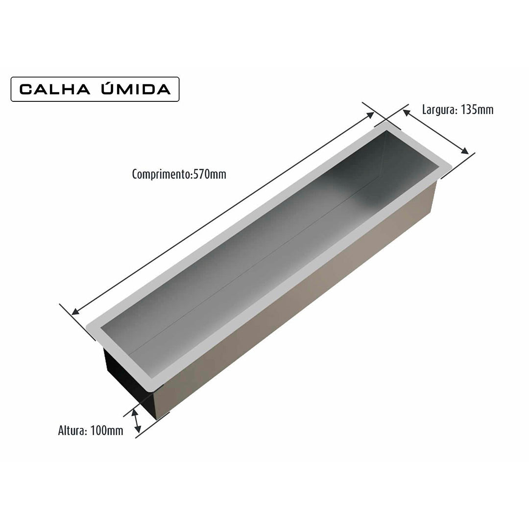 Calha Seca Kitchen 570x135 Calha Úmida - AÇO 304