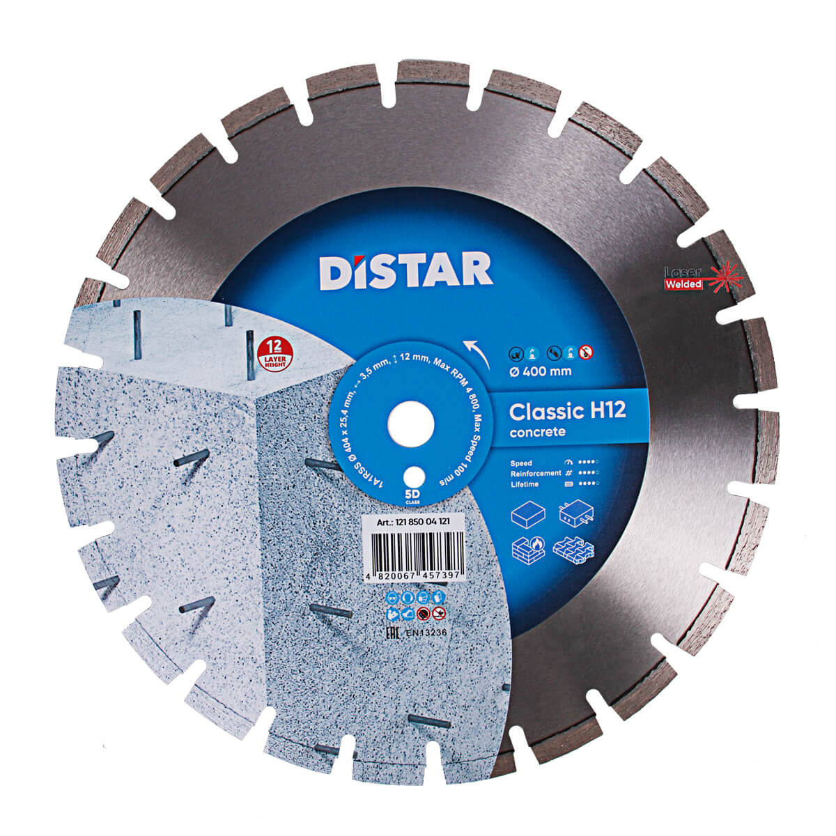 DISCOS GRANDES DE CORTE DE DIAMANTE 1A1RSS  Ø 304 mm a Ø 404 mm CLASSIC H12E