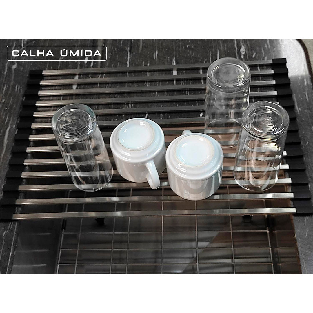 Tappetino drenante multiuso in acciaio inox CA 450 Vasca umida - ACCIAIO 304