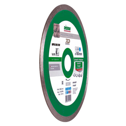 DISCO DE CORTE DIAMANTADO 1A1R Ø 180 mm a Ø 350 mm GRANITO PREMIUM