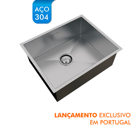 Cuba De Sobrepor Calha Úmida Quadratta 500x400 - AÇO 304