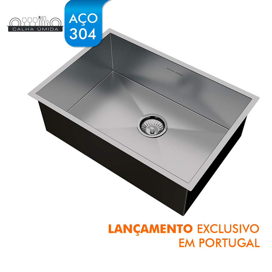 Lavello sopraelevato Quadratta Wet Gutter 600x400 - ACCIAIO 304