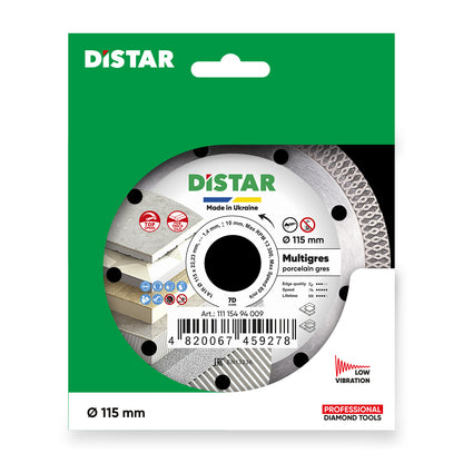 DISCO DE CORTE DIAMANTADA 1A1R Ø 115 mm a Ø 125 mm MULTIGRES