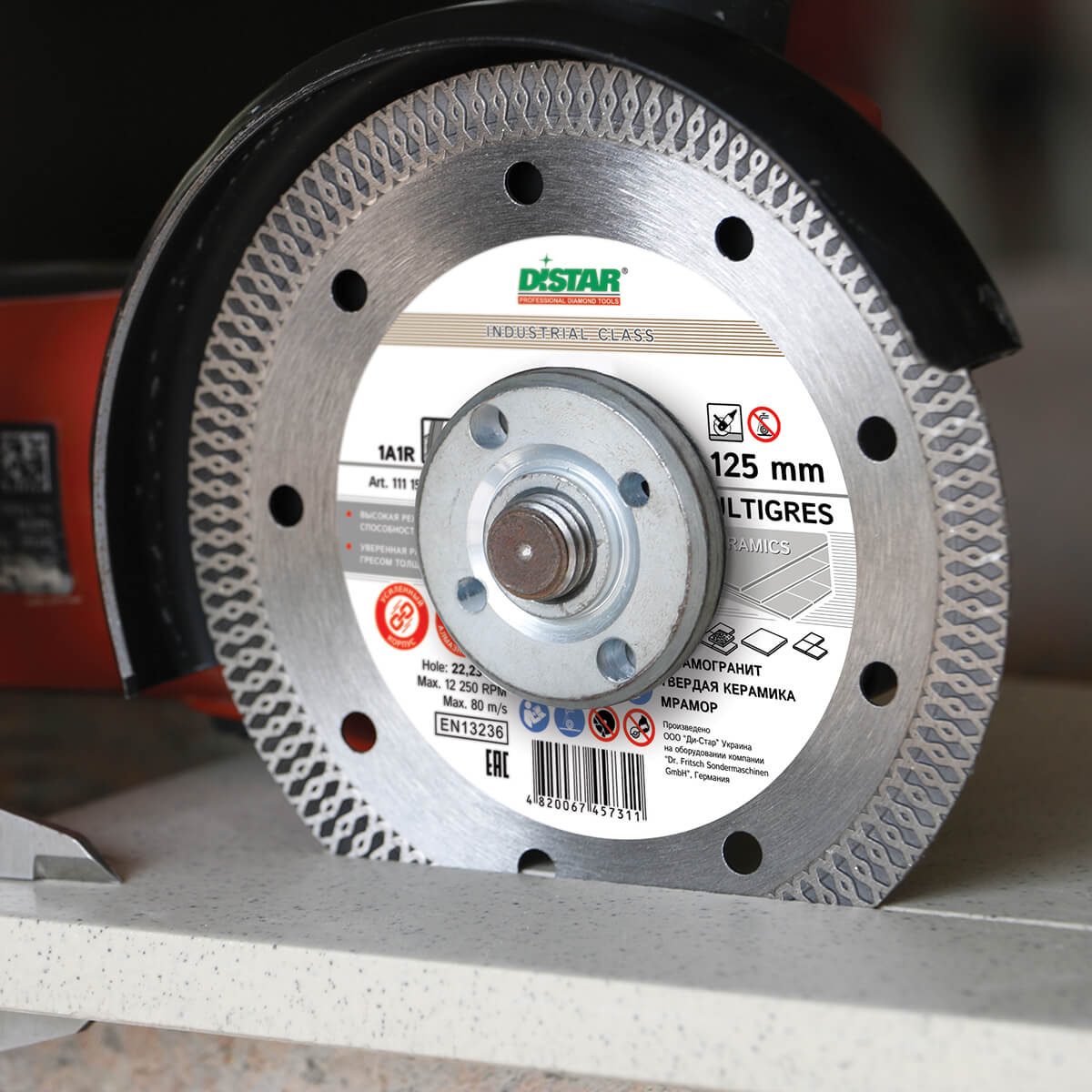 DISCO DE CORTE DIAMANTADA 1A1R Ø 115 mm a Ø 125 mm MULTIGRES