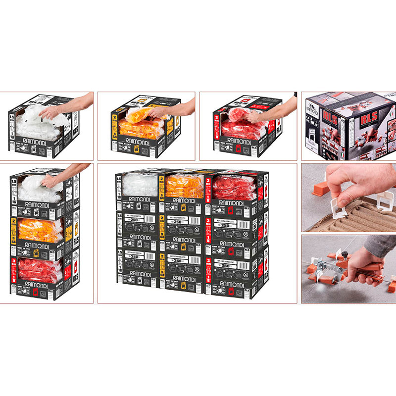 R.L.S. HD - 3 mm 3 a 12 mm - Sistema de Nivelamento de pisos e cerâmicos