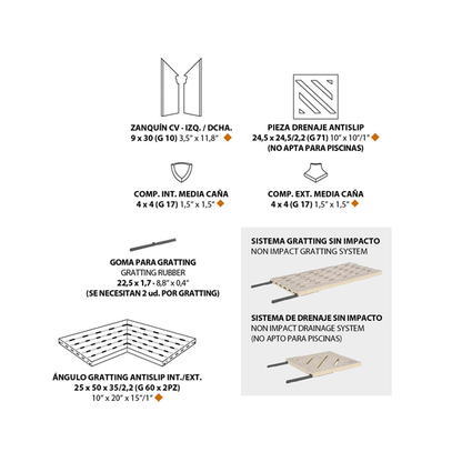 Bordo piscina ROCKS - Natucer